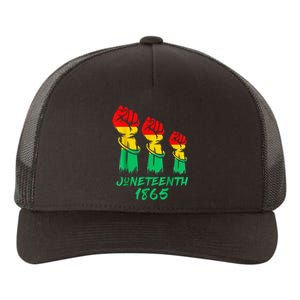 Juneteenth Is My Independence Day Black  Pride Yupoong Adult 5-Panel Trucker Hat