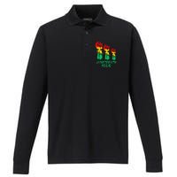 Juneteenth Is My Independence Day Black  Pride Performance Long Sleeve Polo