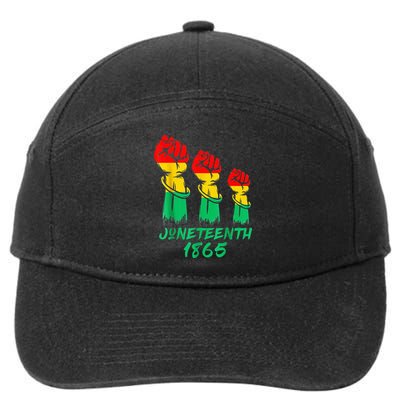 Juneteenth Is My Independence Day Black  Pride 7-Panel Snapback Hat