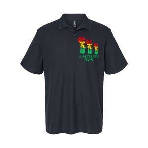 Juneteenth Is My Independence Day Black  Pride Softstyle Adult Sport Polo