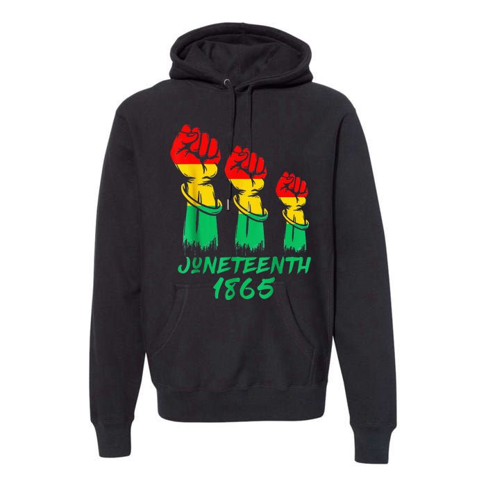 Juneteenth Is My Independence Day Black  Pride Premium Hoodie