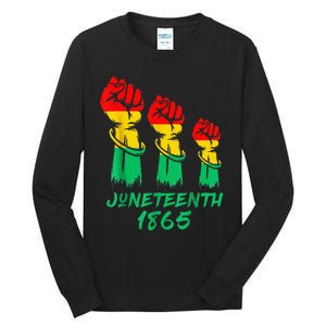 Juneteenth Is My Independence Day Black  Pride Tall Long Sleeve T-Shirt