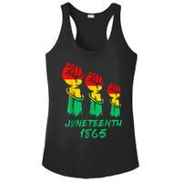 Juneteenth Is My Independence Day Black  Pride Ladies PosiCharge Competitor Racerback Tank