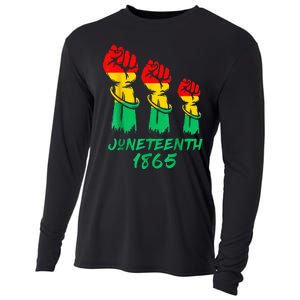 Juneteenth Is My Independence Day Black  Pride Cooling Performance Long Sleeve Crew