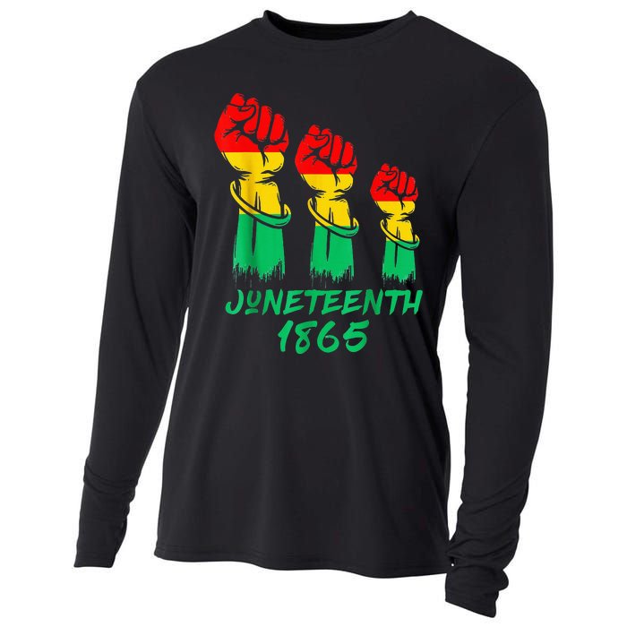 Juneteenth Is My Independence Day Black  Pride Cooling Performance Long Sleeve Crew