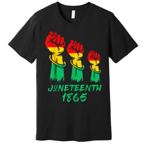 Juneteenth Is My Independence Day Black  Pride Premium T-Shirt