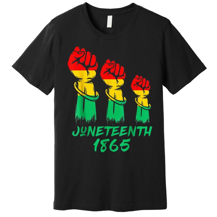 Juneteenth Is My Independence Day Black  Pride Premium T-Shirt