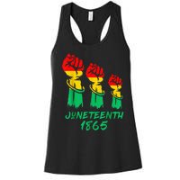 Juneteenth Is My Independence Day Black  Pride Women's Racerback Tank