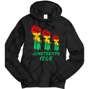 Juneteenth Is My Independence Day Black  Pride Tie Dye Hoodie