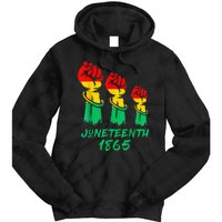 Juneteenth Is My Independence Day Black  Pride Tie Dye Hoodie