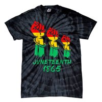 Juneteenth Is My Independence Day Black  Pride Tie-Dye T-Shirt