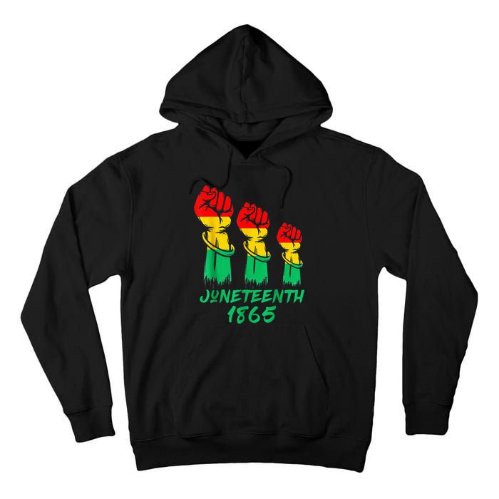 Juneteenth Is My Independence Day Black  Pride Tall Hoodie