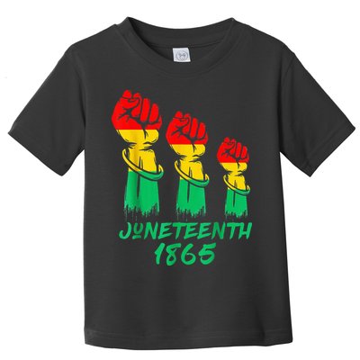 Juneteenth Is My Independence Day Black  Pride Toddler T-Shirt