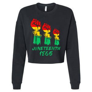 Juneteenth Is My Independence Day Black  Pride Cropped Pullover Crew