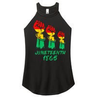 Juneteenth Is My Independence Day Black  Pride Women's Perfect Tri Rocker Tank