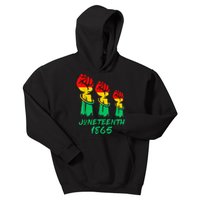 Juneteenth Is My Independence Day Black  Pride Kids Hoodie