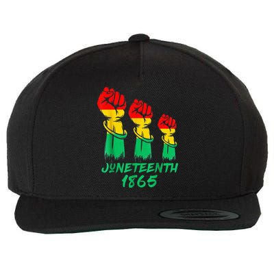 Juneteenth Is My Independence Day Black  Pride Wool Snapback Cap