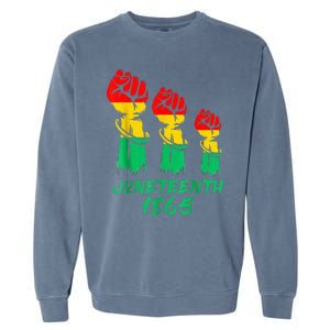 Juneteenth Is My Independence Day Black  Pride Garment-Dyed Sweatshirt