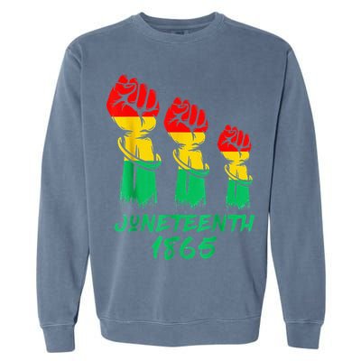 Juneteenth Is My Independence Day Black  Pride Garment-Dyed Sweatshirt