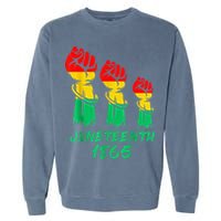 Juneteenth Is My Independence Day Black  Pride Garment-Dyed Sweatshirt