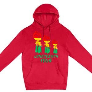 Juneteenth Is My Independence Day Black  Pride Premium Pullover Hoodie