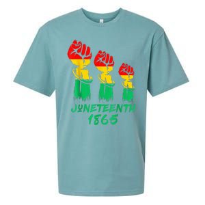 Juneteenth Is My Independence Day Black  Pride Sueded Cloud Jersey T-Shirt