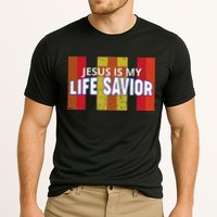 Jesus Is My Life Savior Green Cooling Performance Crew T-Shirt