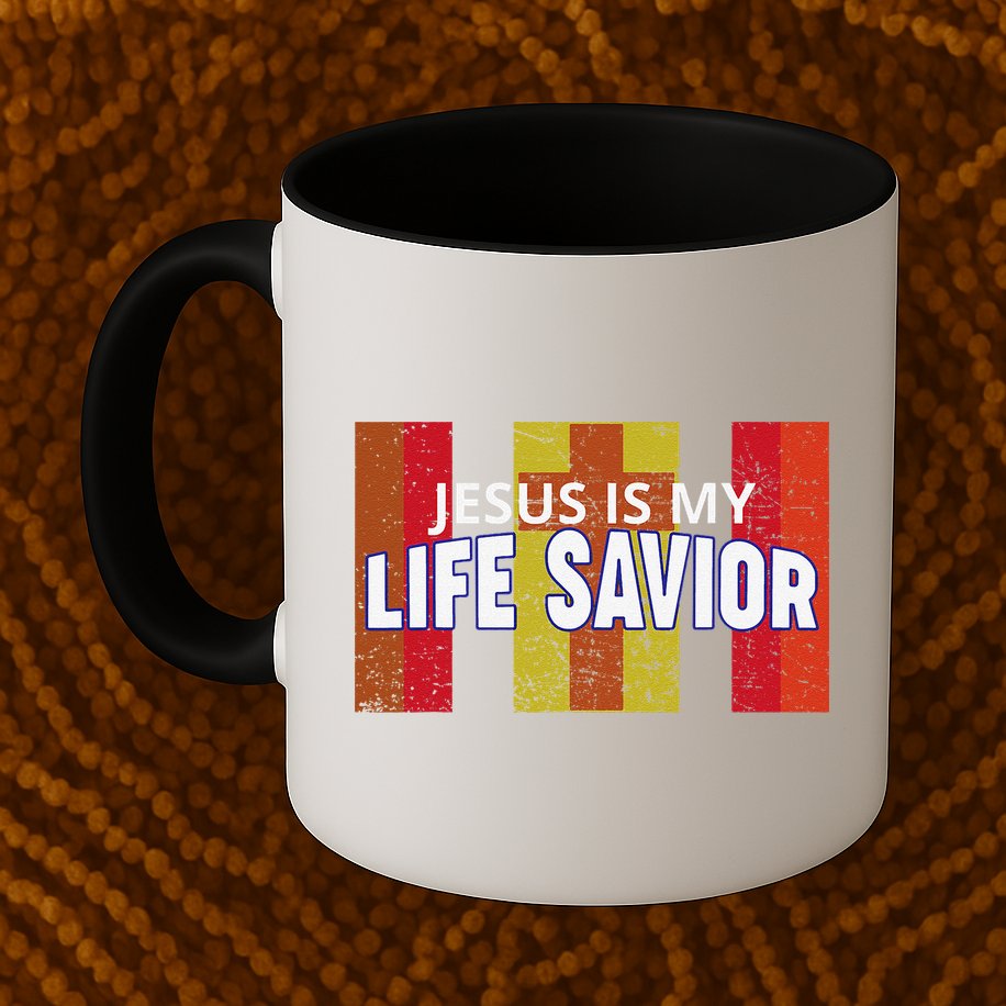 Jesus Is My Life Savior Green Mug