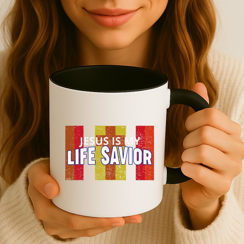 Jesus Is My Life Savior Green Mug