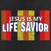 Jesus Is My Life Savior Green 25L Jumbo Tote