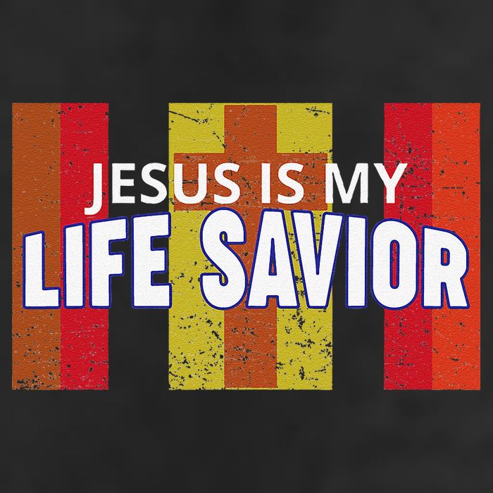 Jesus Is My Life Savior Green Golf Towel
