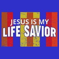 Jesus Is My Life Savior Green Long Sleeve Shirt