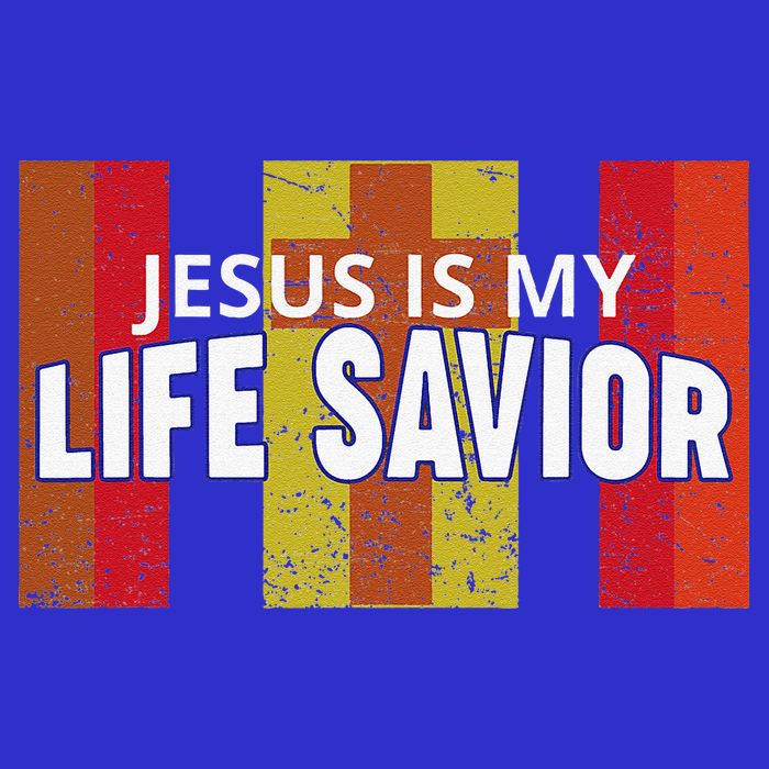 Jesus Is My Life Savior Green Long Sleeve Shirt