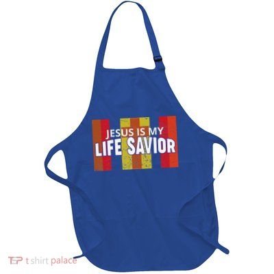 Jesus Is My Life Savior Green Apron