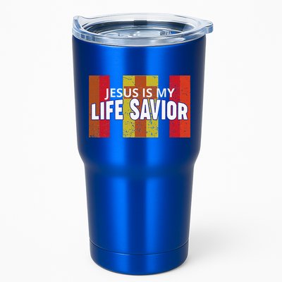 Jesus Is My Life Savior Green Tumbler