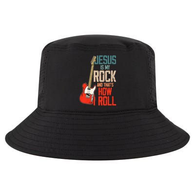 Jesus Is My Rock And That Is How I Roll Christian Cool Comfort Performance Bucket Hat
