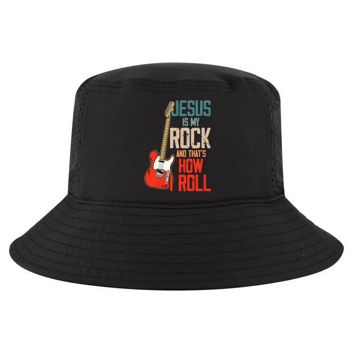 Jesus Is My Rock And That Is How I Roll Christian Cool Comfort Performance Bucket Hat
