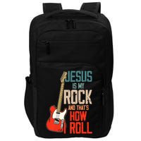 Jesus Is My Rock And That Is How I Roll Christian Impact Tech Backpack