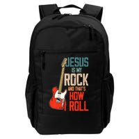 Jesus Is My Rock And That Is How I Roll Christian Backpack