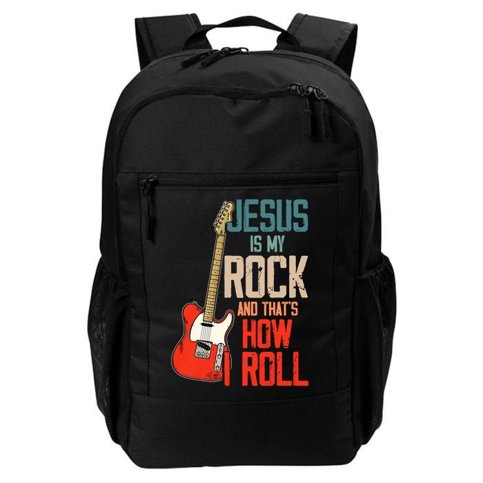 Jesus Is My Rock And That Is How I Roll Christian Backpack