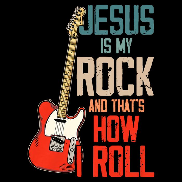 Jesus Is My Rock And That Is How I Roll Christian Flat Bill Trucker Hat