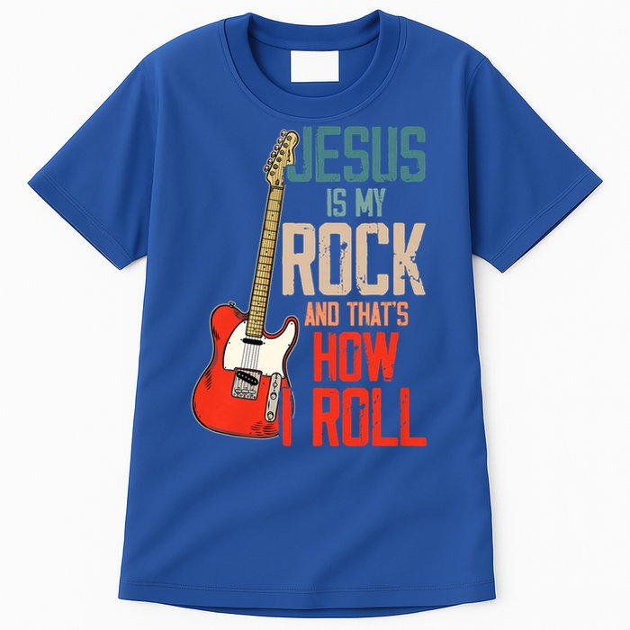 Jesus Is My Rock And That Is How I Roll Christian Tall T-Shirt