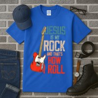 Jesus Is My Rock And That Is How I Roll Christian Tall T-Shirt