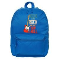 Jesus Is My Rock And That Is How I Roll Christian 16 in Basic Backpack