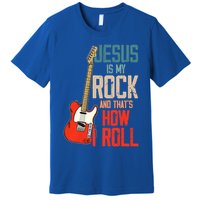 Jesus Is My Rock And That Is How I Roll Christian Premium T-Shirt