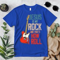 Jesus Is My Rock And That Is How I Roll Christian Premium T-Shirt