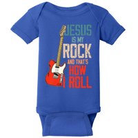 Jesus Is My Rock And That Is How I Roll Christian Baby Bodysuit