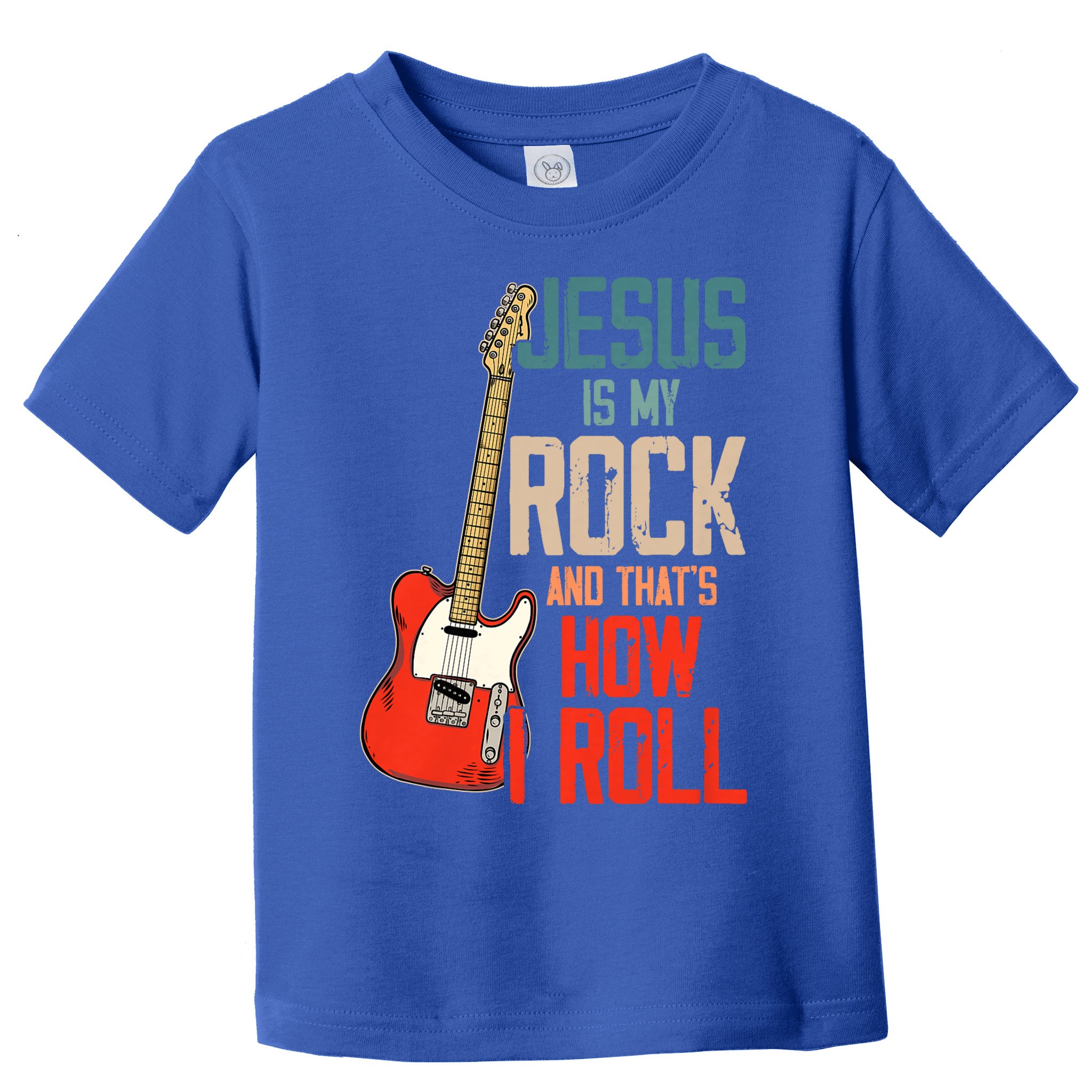 Jesus Is My Rock And That Is How I Roll Christian Toddler T-Shirt