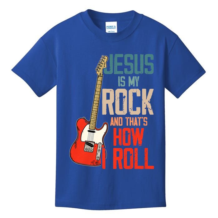 Jesus Is My Rock And That Is How I Roll Christian Kids T-Shirt