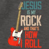 Jesus Is My Rock And That Is How I Roll Christian Vector Backpack